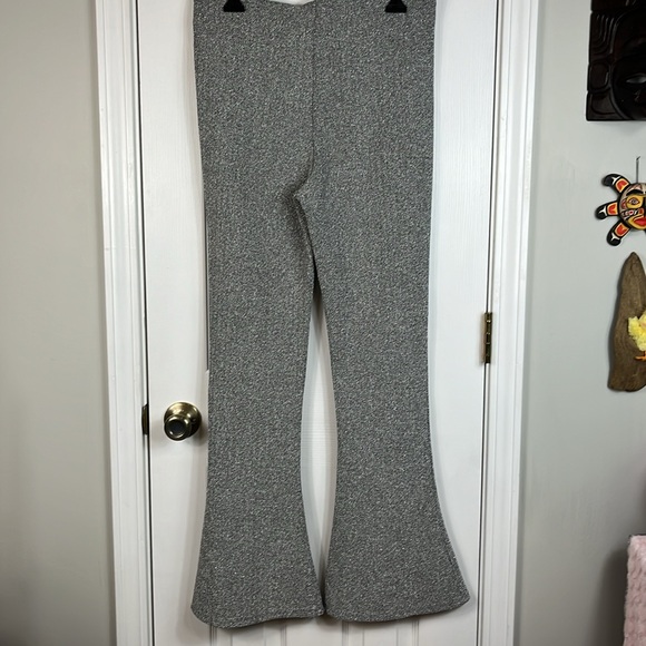 H&M silver metallic bell bottom pants size Lg. Elastic waistband. - Picture 4 of 6